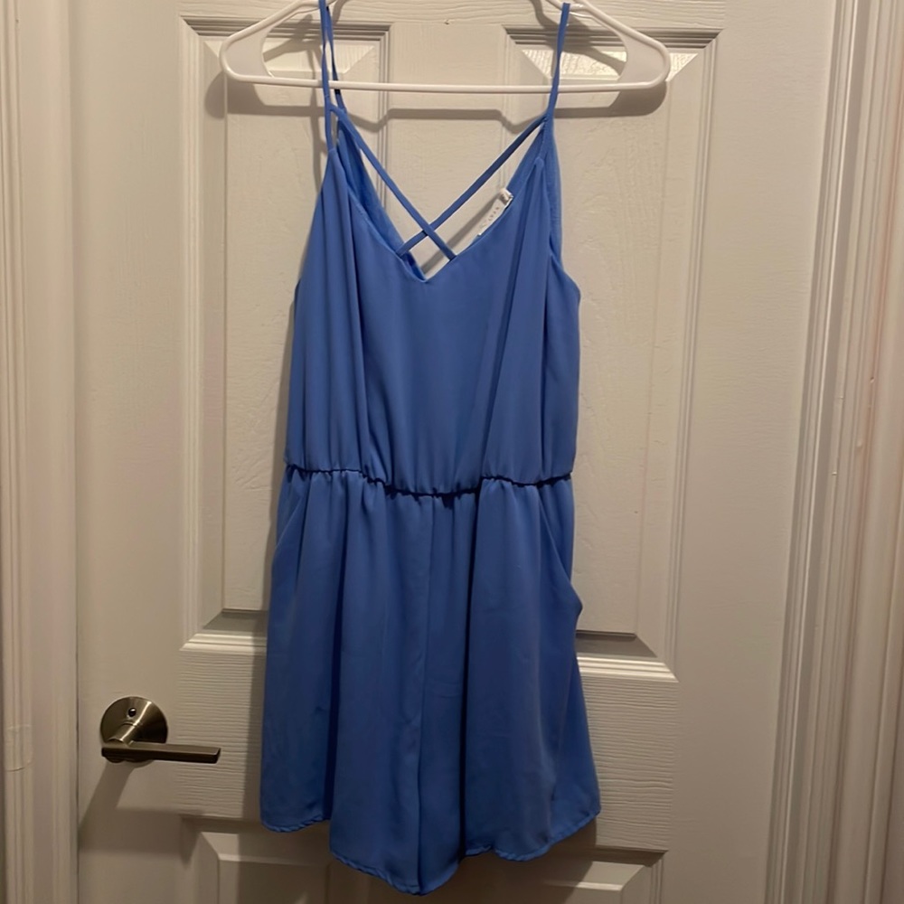 Light Blue Lush Romper